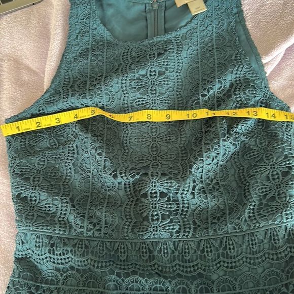 LOFT OUTLET TEAL LACE DRESS - Picture 13 of 13